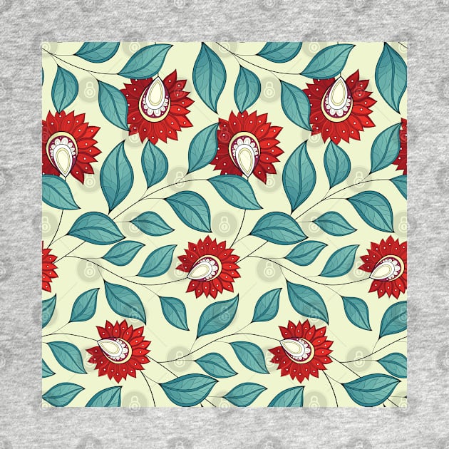 Spring Pattern with Floral Motifs by lissantee